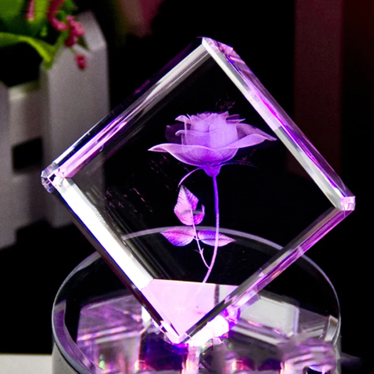 crystal paperweight/Wholesale K9 Crystal/3d laser crystal cube