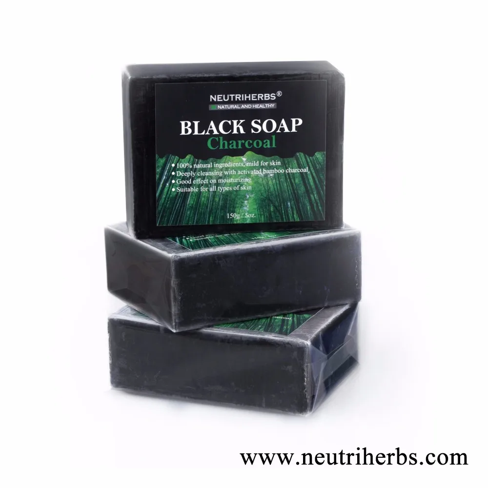 African Black Soap Wholesale Charcoal Mask Skin Whitening Soap For Skin