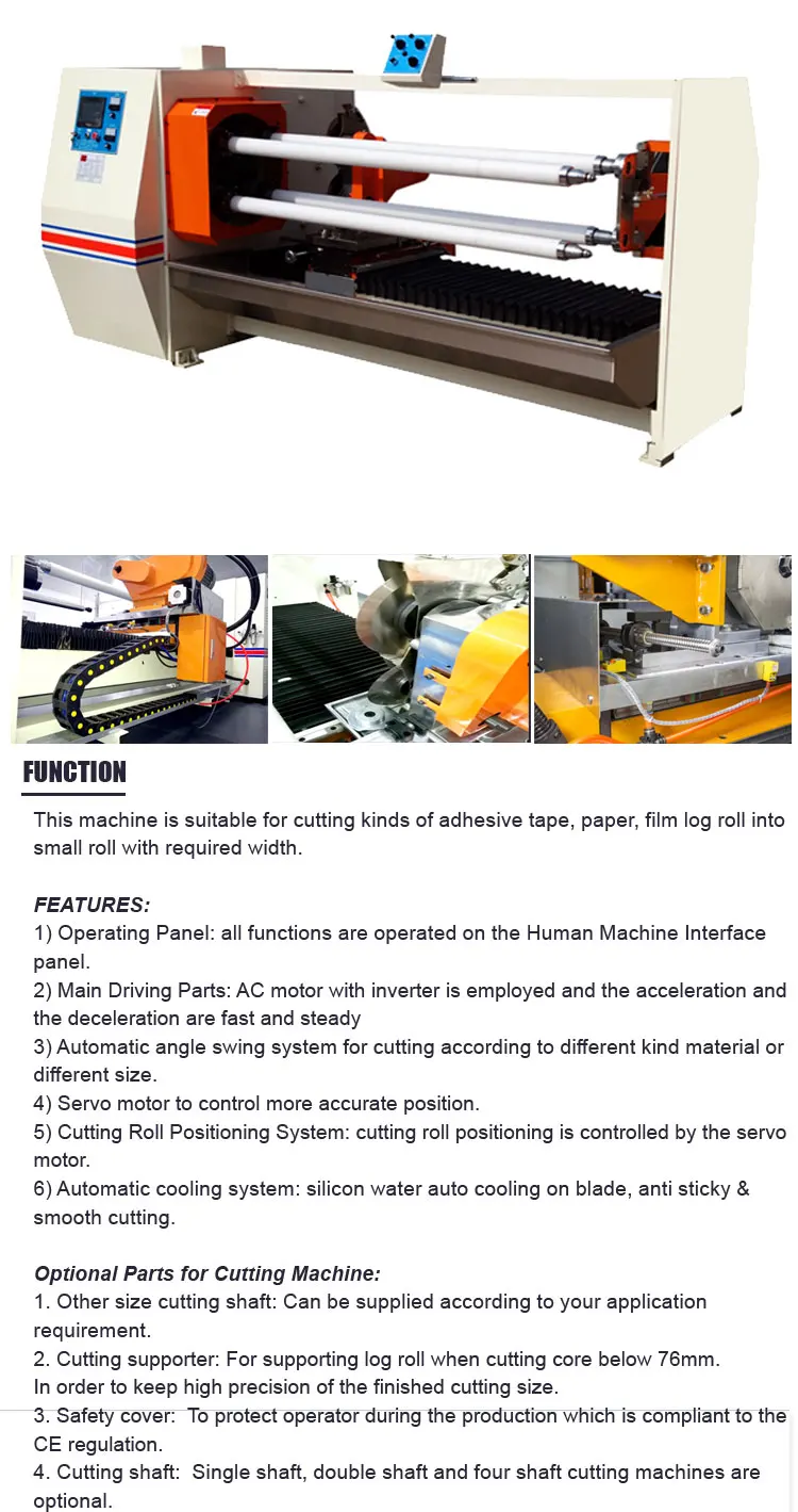 Four Shafts Automatic Pvc Electrical Tape Roll Slitting Machine Buy