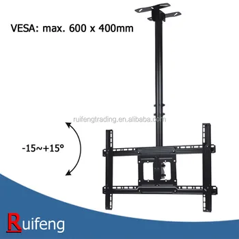 Vesa 600 X 400mm Tilt Ceiling Tv Mount Bracket 32 65 Inch Tv