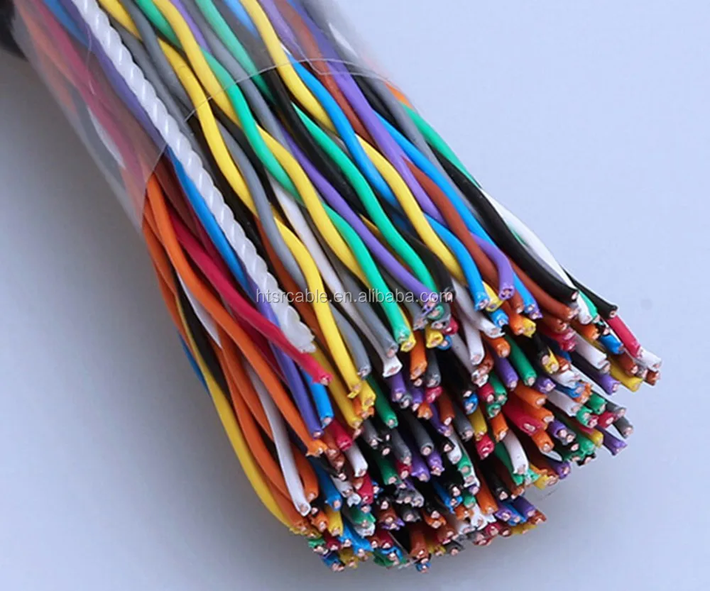 Ce,Iso,Rohs Certificated Color Code Telecom Copper Flat 25 Pair Cat 6