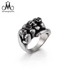 Guangzhou Jewelry New Design 316l Stainless Steel Skull Fist Mens Rings
