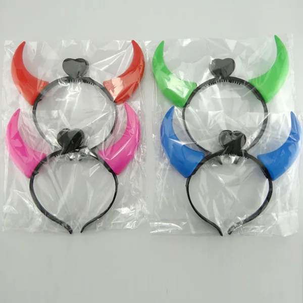 Led Flashing Light Up Headbands/horns Led Headband/flashing Light