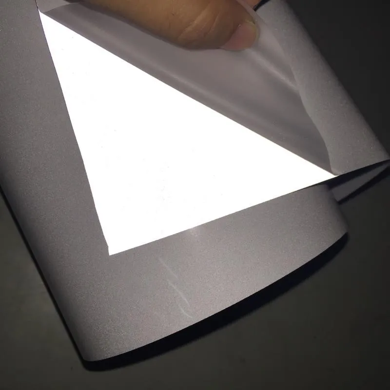 Reflective White Silver Adhesive Craft Vinyl Sheet 1m*50m Roll Pack