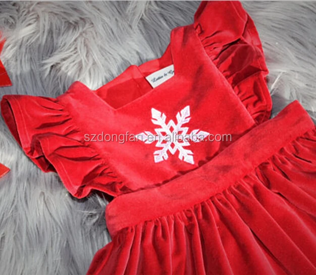 Natal Kain Beludru Pinafore Bordir Gaun Pesta Merah Gaun Gadis Berusia 3 Tahun Buy Bordir Dressanak Anak Rok Desainnatal Product On Alibabacom