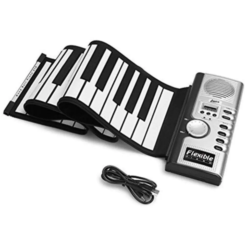 iword 88 jey professional roll up piano with midi