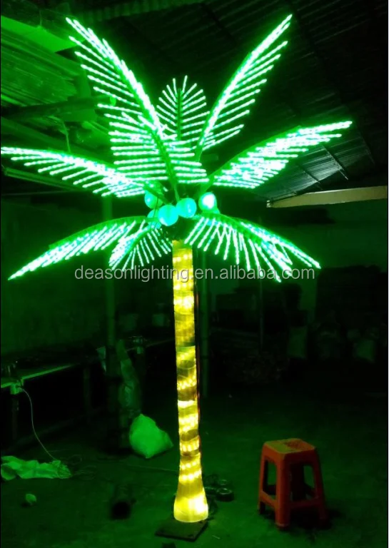 Outdoor Artificial Palm Trees With Solar Lights Buy Lighted Palm