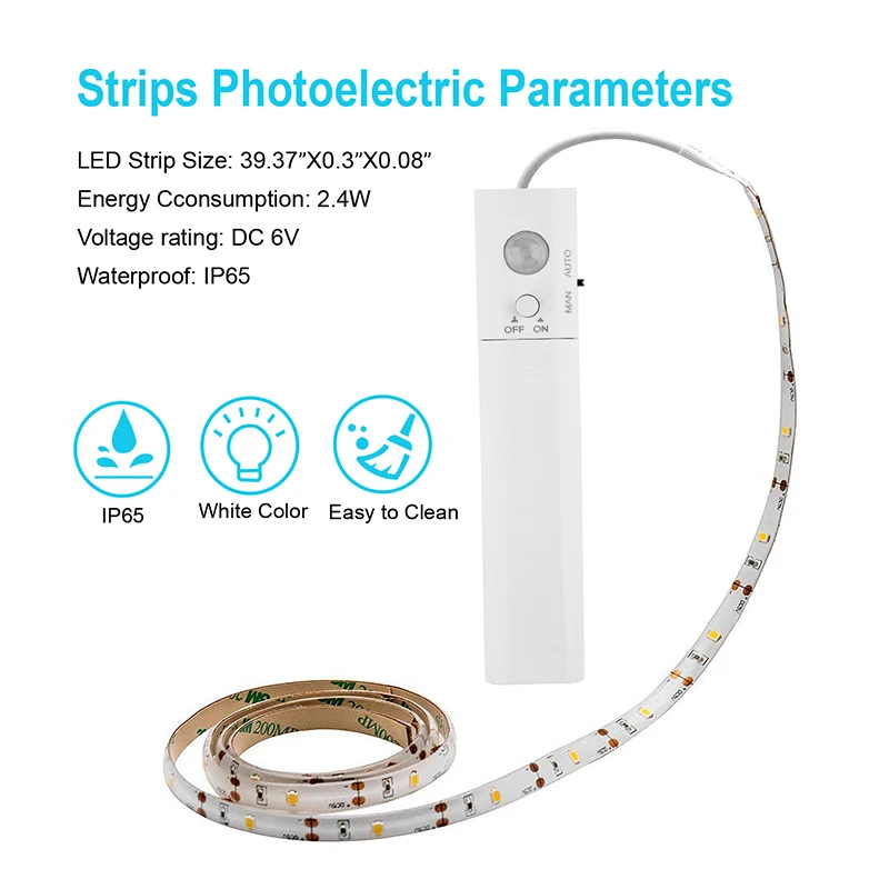 2835smd 5050 smd strip 5v bed led motion sensor led strip light with 3m tape installation