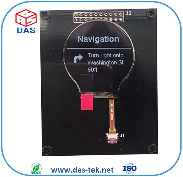 390 390 Micro Amoled Display Large Round Oled Display Screen For 