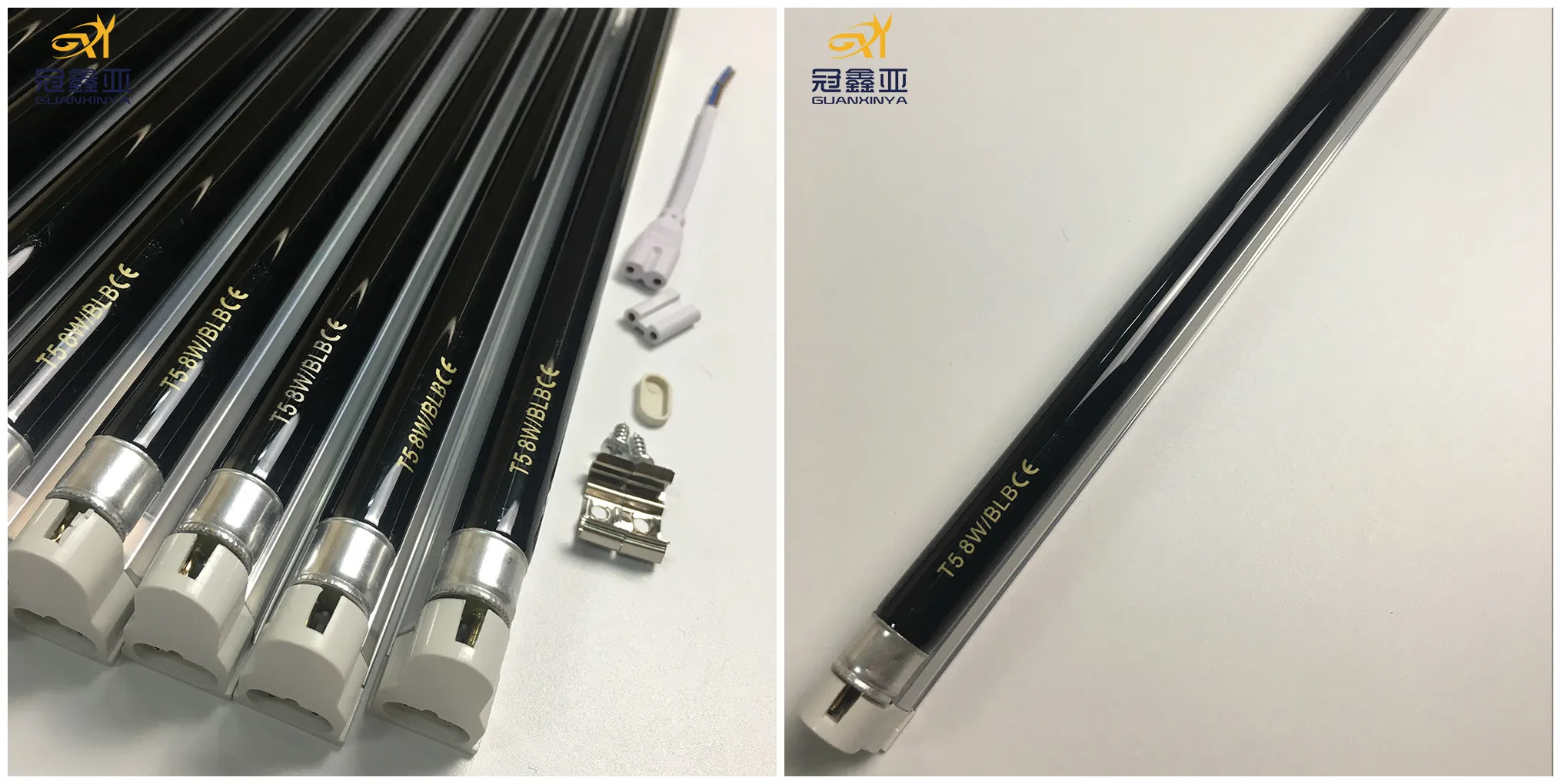 20W T8 365nm uv black fluorescent lamp