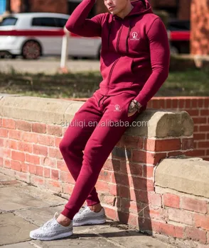 maroon tracksuit bottoms