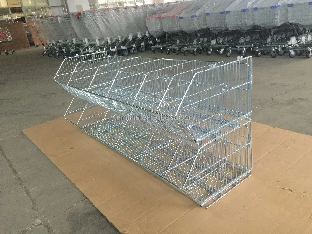 Supermarket Stacking Wire Basket,Collapsible Wire Display Basket Buy