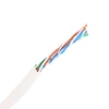 China Factory High Quality Networking Cable White 4 Twisted Pair CCA Conductor Cat5e UTP Data Lan Cable