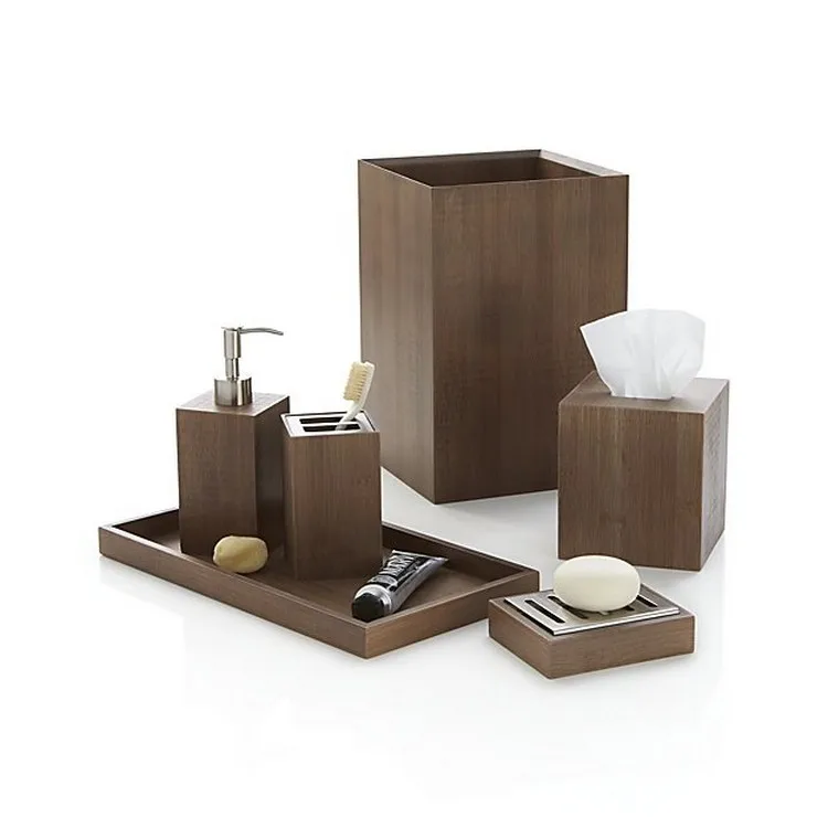 New 2018 Eco Friendly Natural Bamboo Bath Accessories For Bathroom Natural Bamboo Bath Accessories