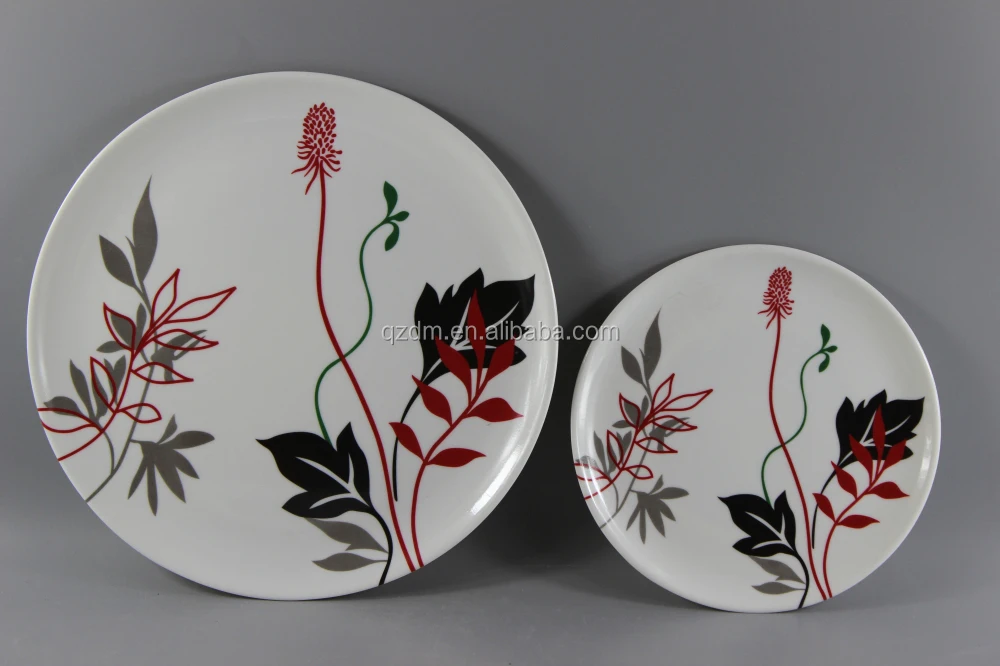 7 Inch/10 Inch Melamine Dinner Set With Custom-Made Decal Print