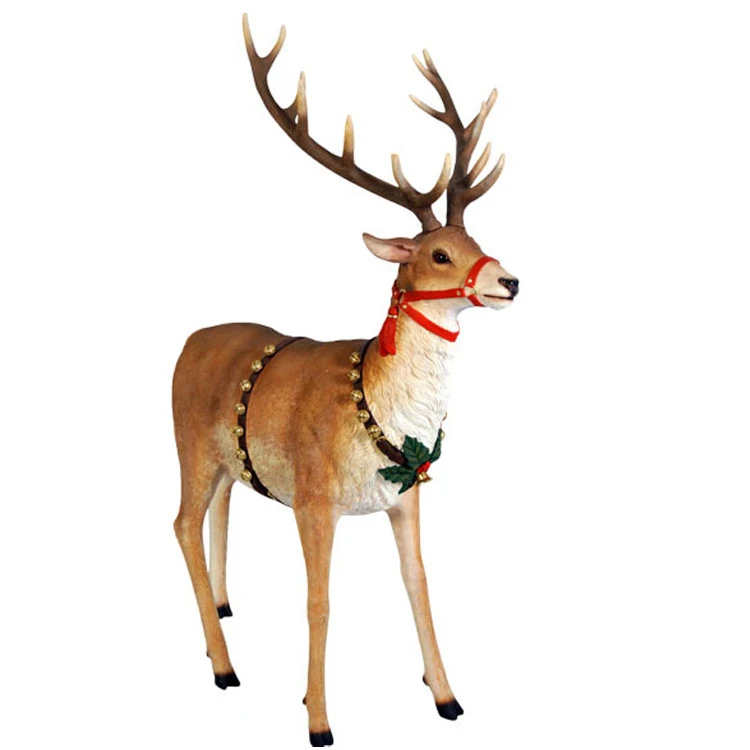 resin reindeer statue