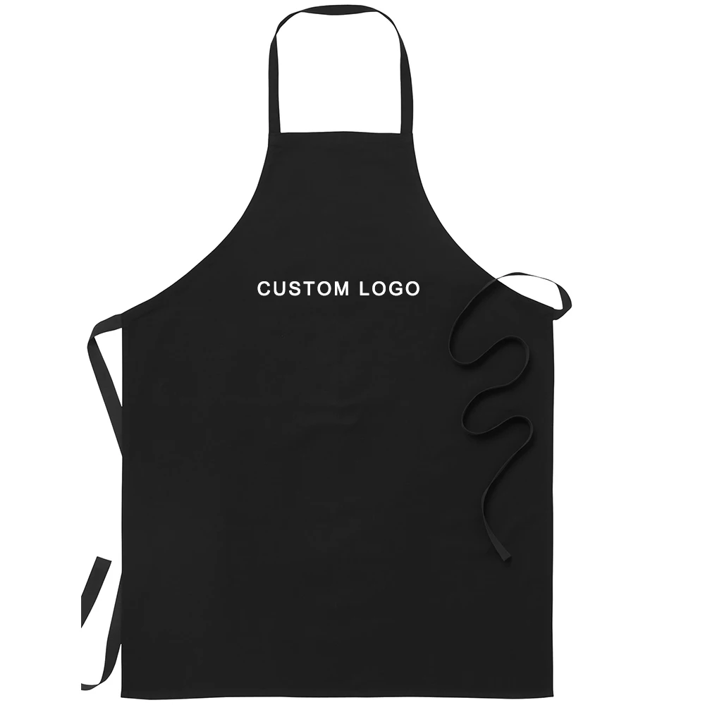 Belt Adjustable Logo Customised Aprons Kitchen Fireproof Heat