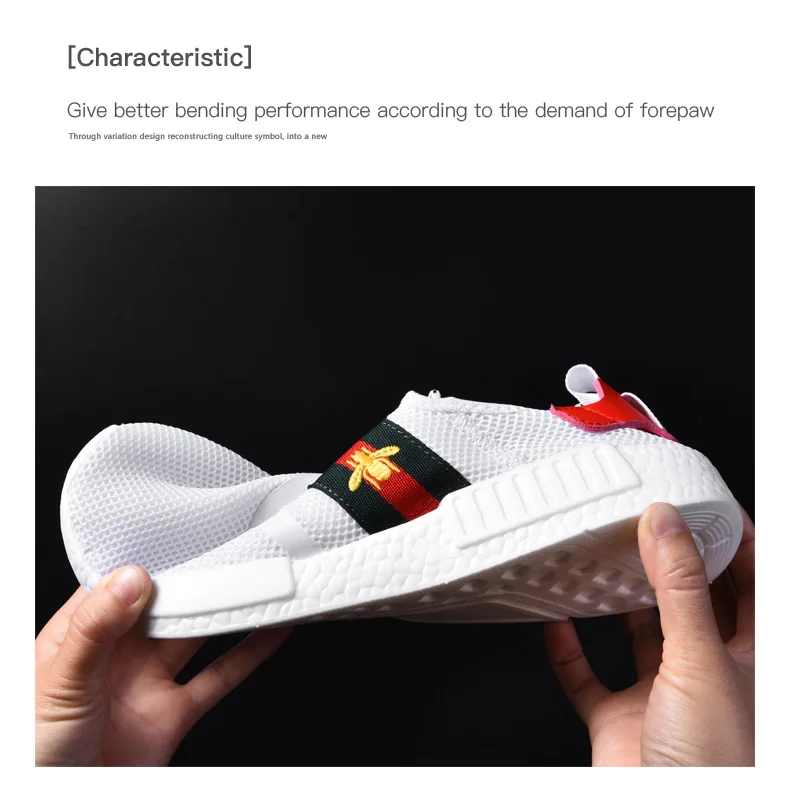 2019 New Arrived NMDS X Little Bee Fashion Low sneakers Male casual shoes Comfortable Breathable Runner shoes  size 36-47
