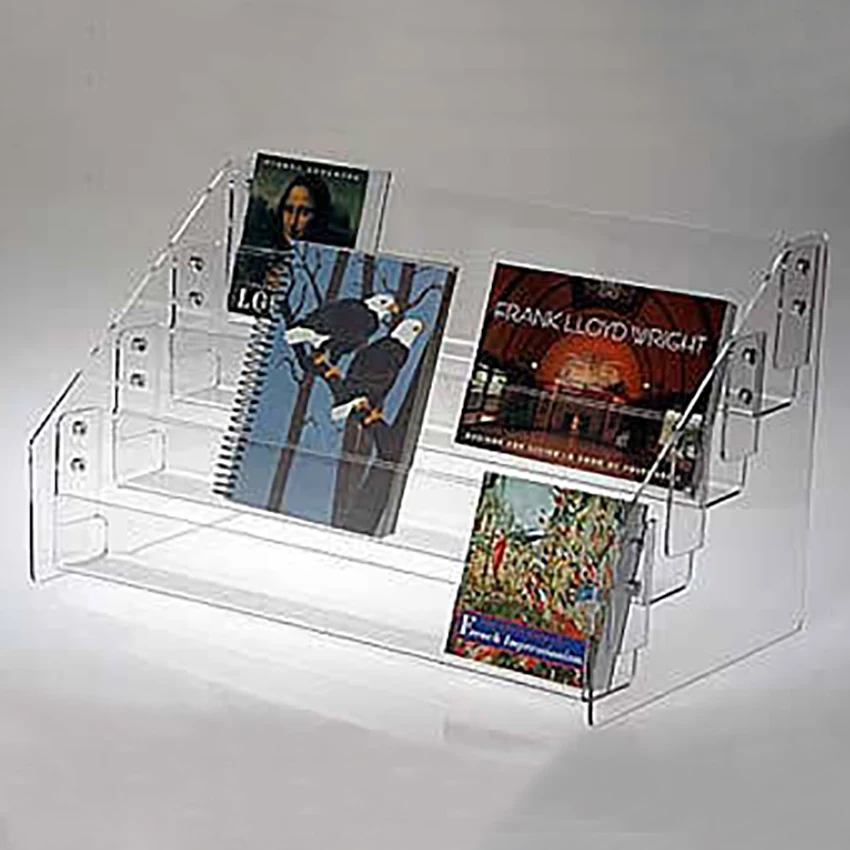 4 Tier Multi Purpose Acrylic Display,Countertop Greeting Card Display