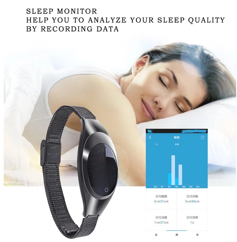 Z18 Smart Bracelet For Woman With Blood Pressure Heart Rate Monitor
