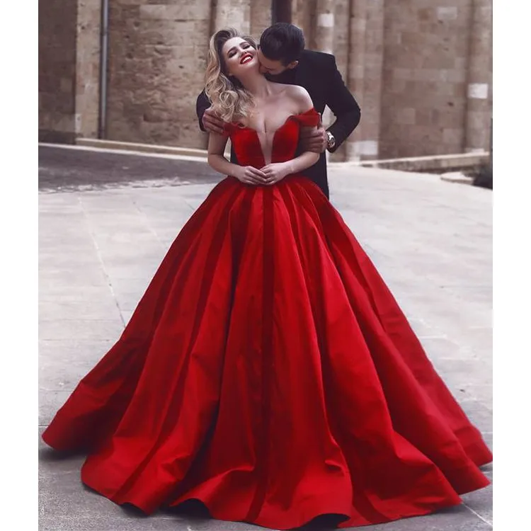 Red Colour Ball Gown Sale, 58% OFF ...