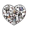 Decorative bronze iorn metal heart shape wall hanging collage picture photo frame, 3.5x5&quot; and 3.5x3.5&quot;