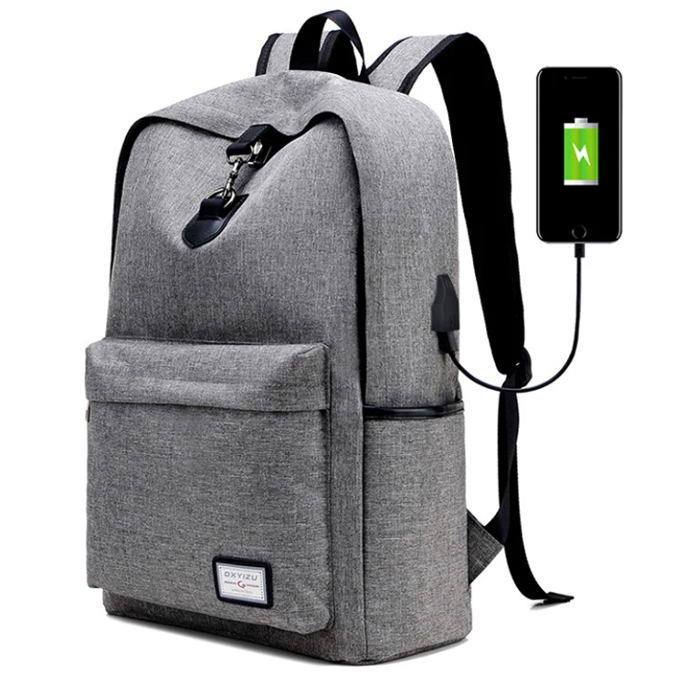 Osgoodway Casual Student Shoulders Backpack Polyester College School Backpack with Laptop Pocket