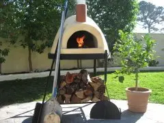 Red Primavera 70 Outdoor Wood Fired Pizza Oven