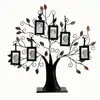 Metal family tree photo frame