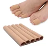 fiber Caps Closed Toe Fabric Sleeve Protectors with Gel Lining Prevent Corn Callus and Blister Development Between Toes Soften