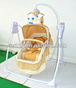 baby cot and swing