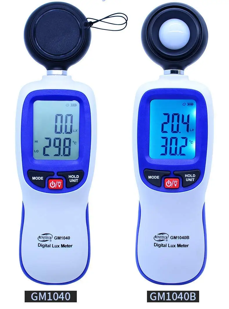 Illuminance Meter Photometer high-Precision illuminance Meter Brightness Meter Brightness Tester Pocket Type Handheld GM1040