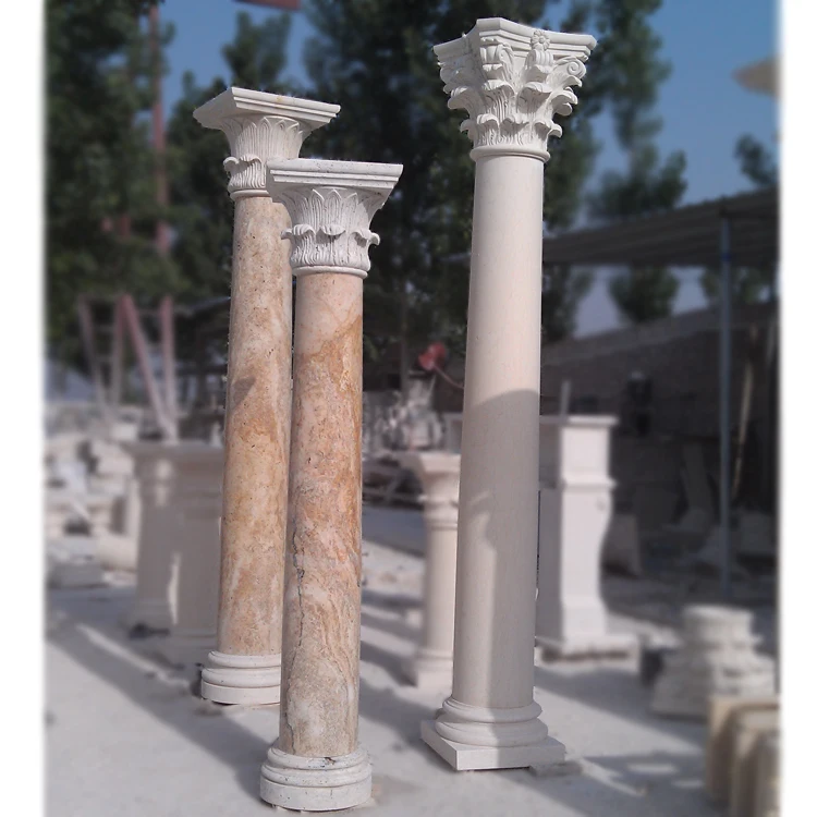 De alta calidad de la Casa Redonda puerta romana pilar de mármol de diseño para la venta