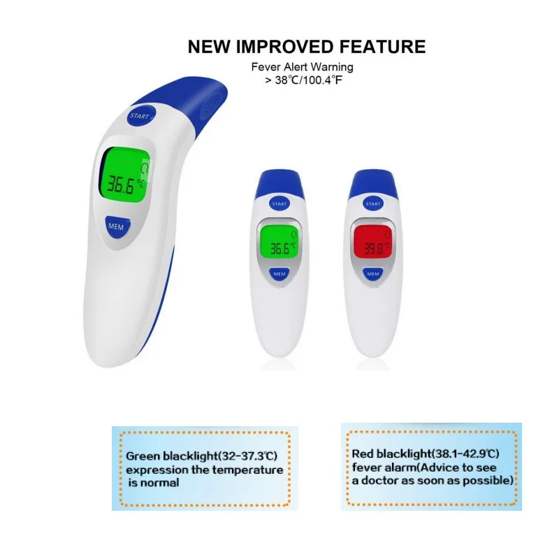 Wholesale Body Temperature Non Contact Ear Forehead Infrared Smart Baby