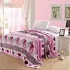 Print fabric 100% polyester coral fleece blanket