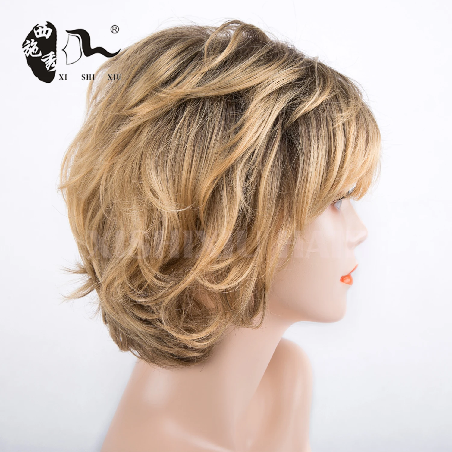 XISHIXIUBRAND 2018 Cheap price synthetic hair wig for black woman