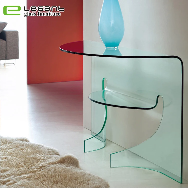 Hotel modern glass console table