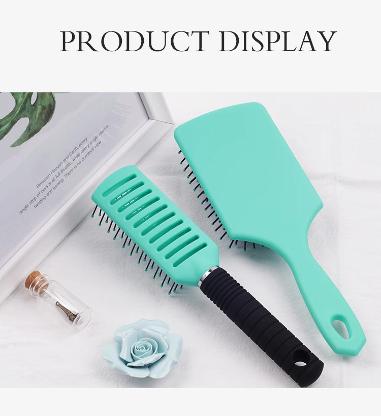 EUREKA 8586-G Square Paddle Hair Brush Soft Touch Anti-Slide Paint Hair Brush