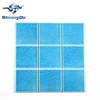Good Quality Ice Crack Blue Glazed Porcelain 100x100mm Porcelain Mosaic Tiles For Spa Fountain Pool