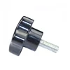 uxcell M6 Female Thread Plastic Star Head Bakelite Knob Handle Black for Machine Tool