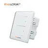 Home hotel electrical z-ave wall switch two gang two way push button smart variable switches and sockets