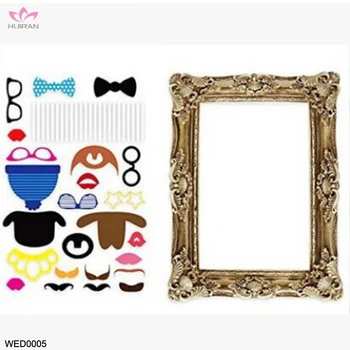 24pcs Vintage Wedding Antique Picture Frame Decoration Birthday 24pcs Vintage Wedding Antique Picture Frame Decoration Birthday Party Funny Photo Booth Props