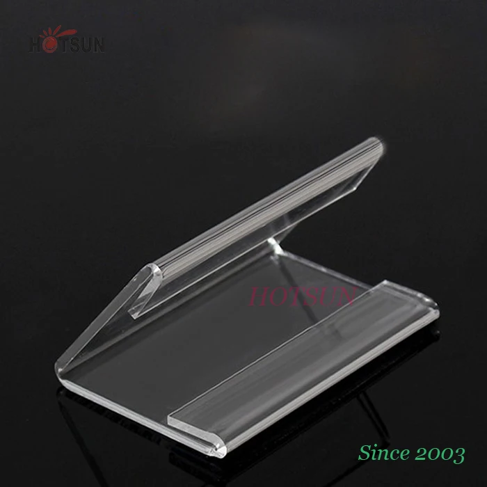8x12cm Clear Blank Acrylic Reserved Card Holder Plastic Table Tent