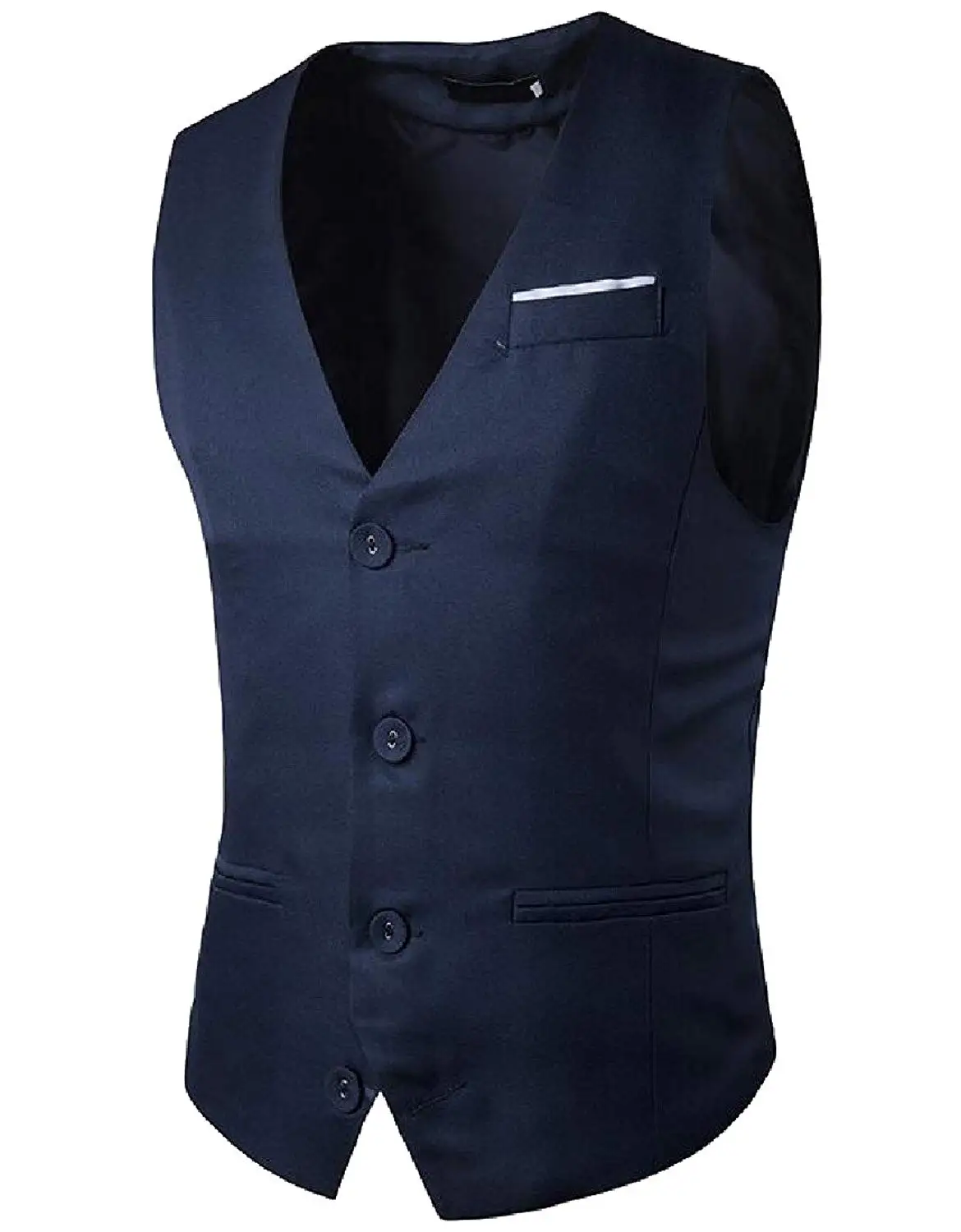 Zimaes-Men Rhinestones Stylish Slim Fit 2-Piece Blazer Suit Jacket