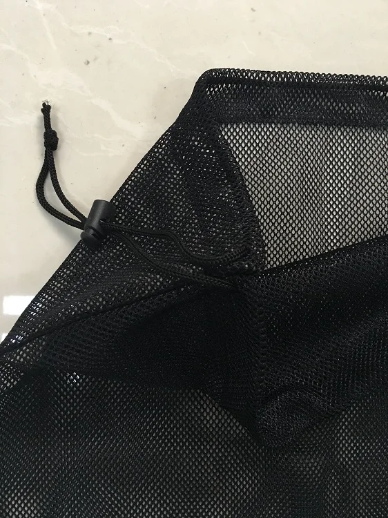 Custom Black Nylon Mesh Dust Drawstring Pouch Bag - Buy Nylon Mesh Bag ...