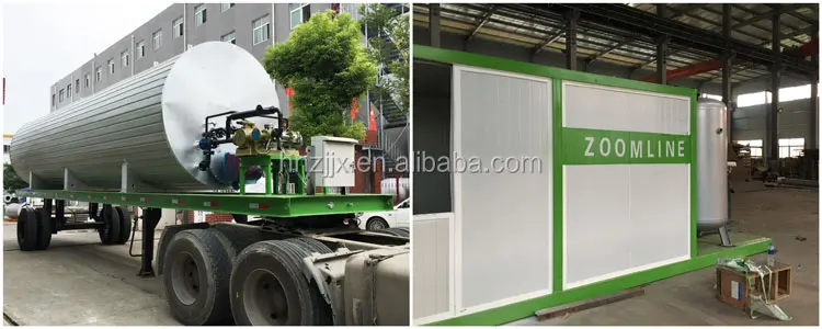 China mobile hot mix asphalt plant equipment with 80THP capacity