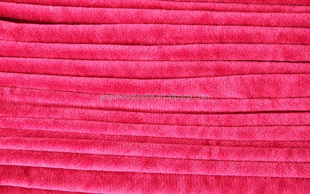 Knitted 100 Polyester Coral Fleece Fabric For Blanket,Plush Lining