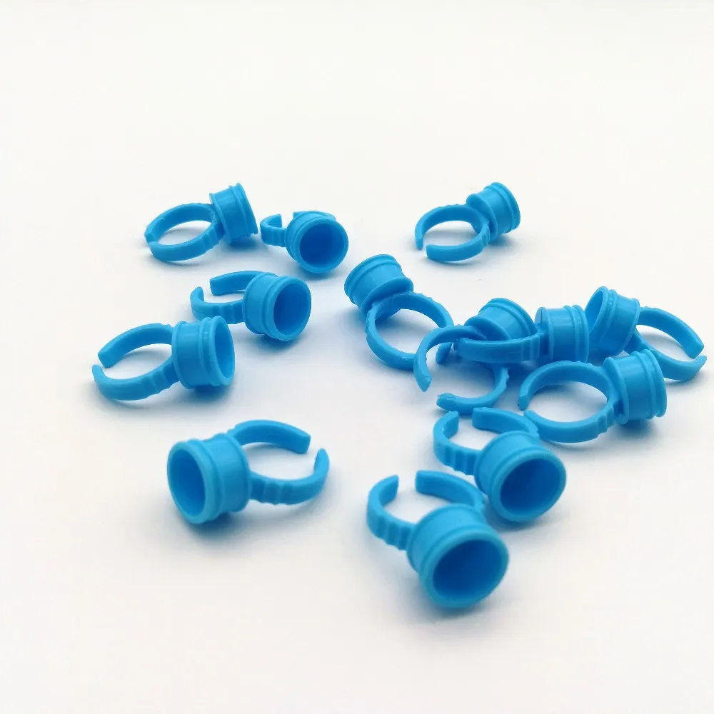 Lash Factory Wholesale Plastic Glue Rings Holder Eyelash Extension Adhesive Tools Accessories