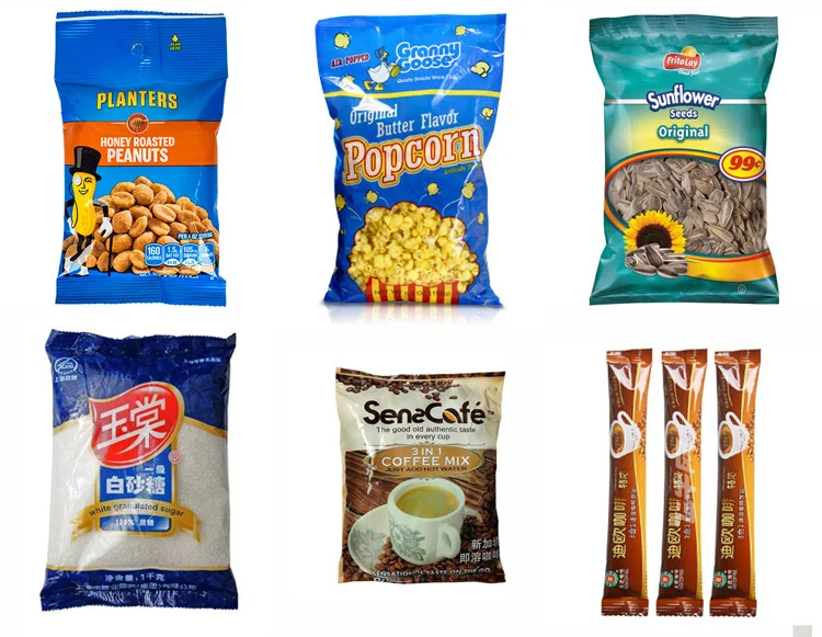 Small automatic measuring cup packing machine for grain  popcorn chinchin beans