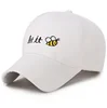 custom best selling pretty color custom 100% cotton 6 panel curved brim embroidered baseball cap for girl